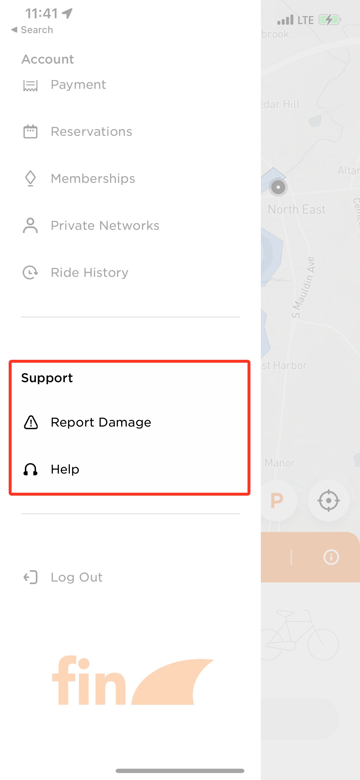 Report Damage - Fin